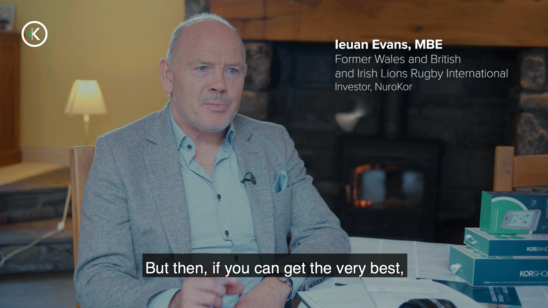 Ieuan Evans MBE former Rugby International - NuroKor technology applications