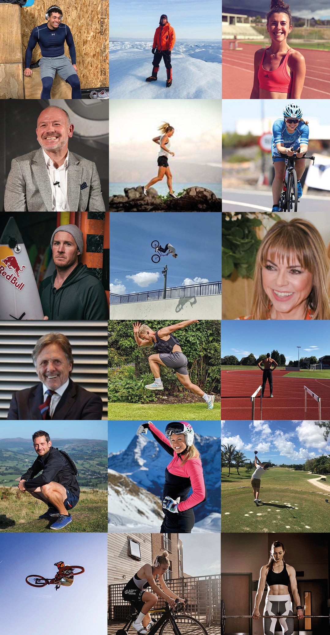 A tiled image of NuroKor Lifetech Ambassadors who use NuroKor products