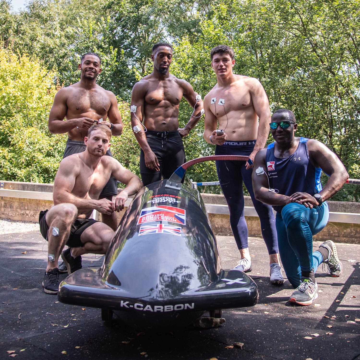 GB Bobsleigh team using the nurokor lifetech device range