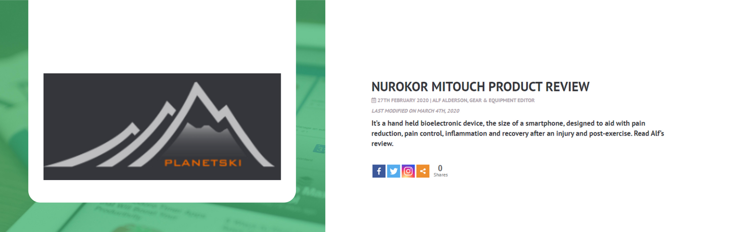 PlanetSki review the NuroKor mitouch product review