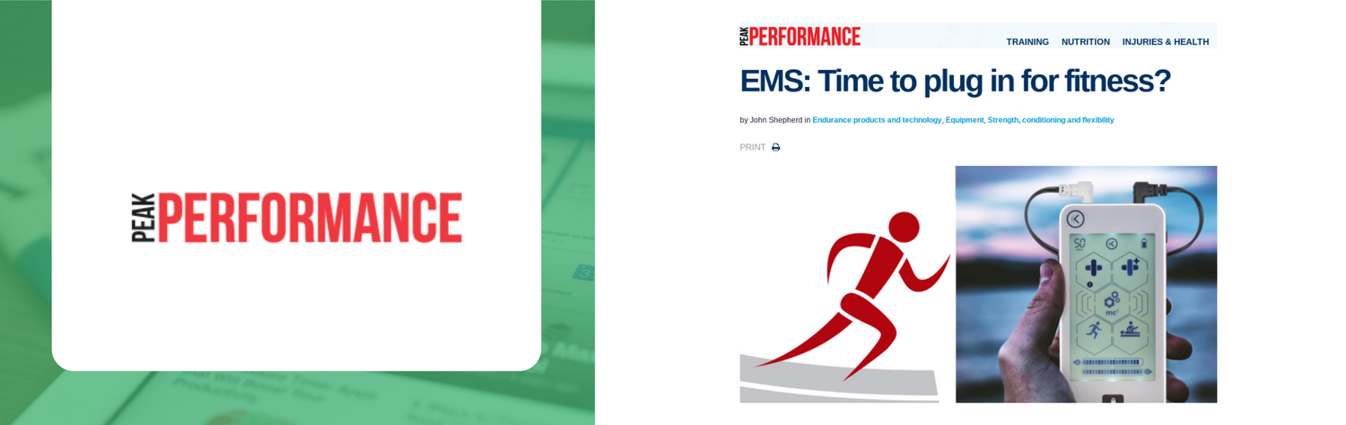 Peak Performance review NuroKor mitouch in "EMS: Time to plug in for fitness"