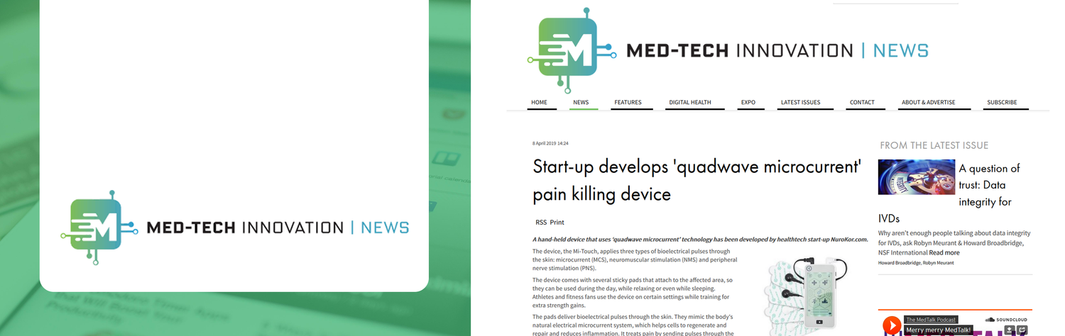 Med-Tech Innovation Review the mitouch and 'quadwave micorcurrent' technology